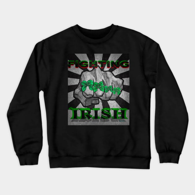 Fighting Irish t-shirt Irish Pride Crewneck Sweatshirt by WarriorX